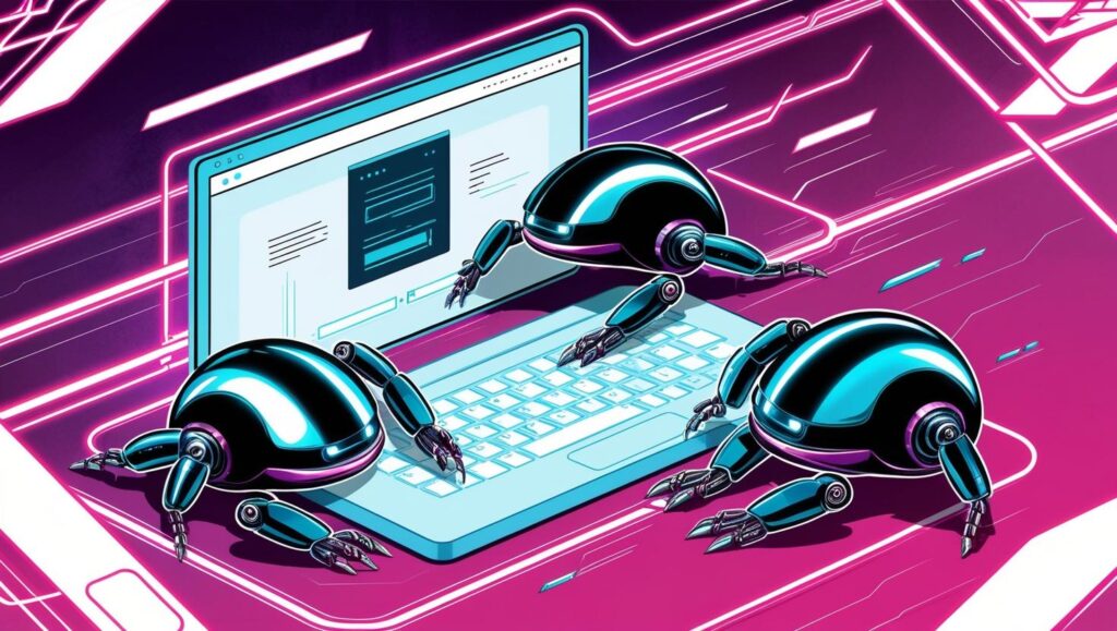 bots crawling a website